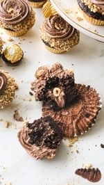 ferrero rocher & nutella cupcakes