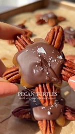 vegan pecan turtles