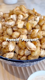 protein popcorn with cannellini beans