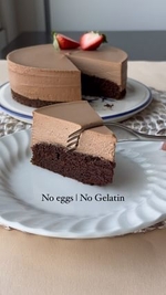 eggless chocolate mousse cake