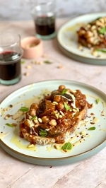 aubergine and chickpea stew