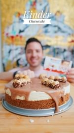 kinder chocolate cheesecake