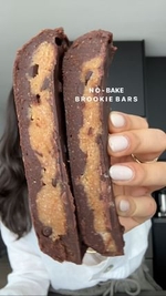 no-bake brookie bars