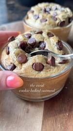 viral cookie baked oatmeal