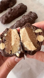 healthier snickers ice cream bars