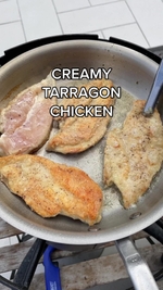 creamy tarragon chicken with mushrooms