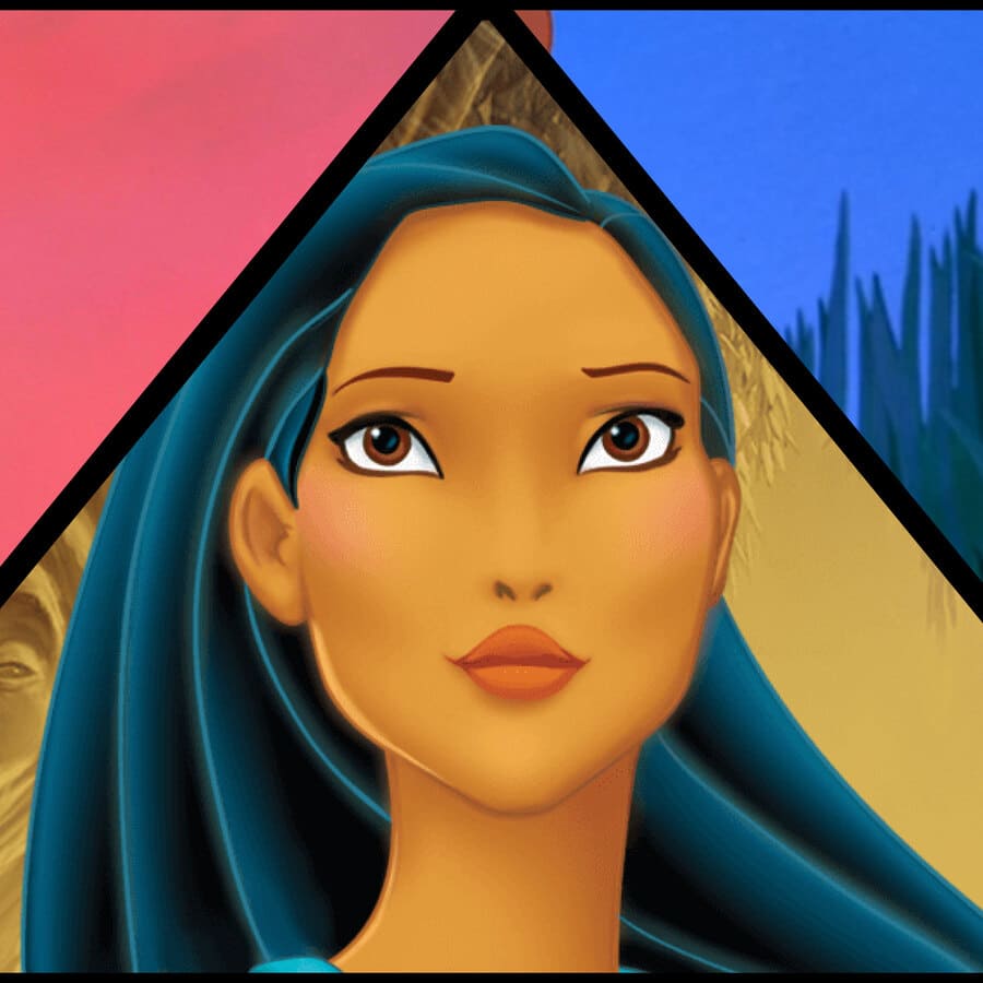 Pocahontas, princesa, Disney, indígena, naturaleza, espíritus, sabiduría