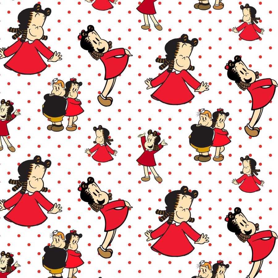 Lulú, personaje, animado, expresiones, puntos rojos, amistad