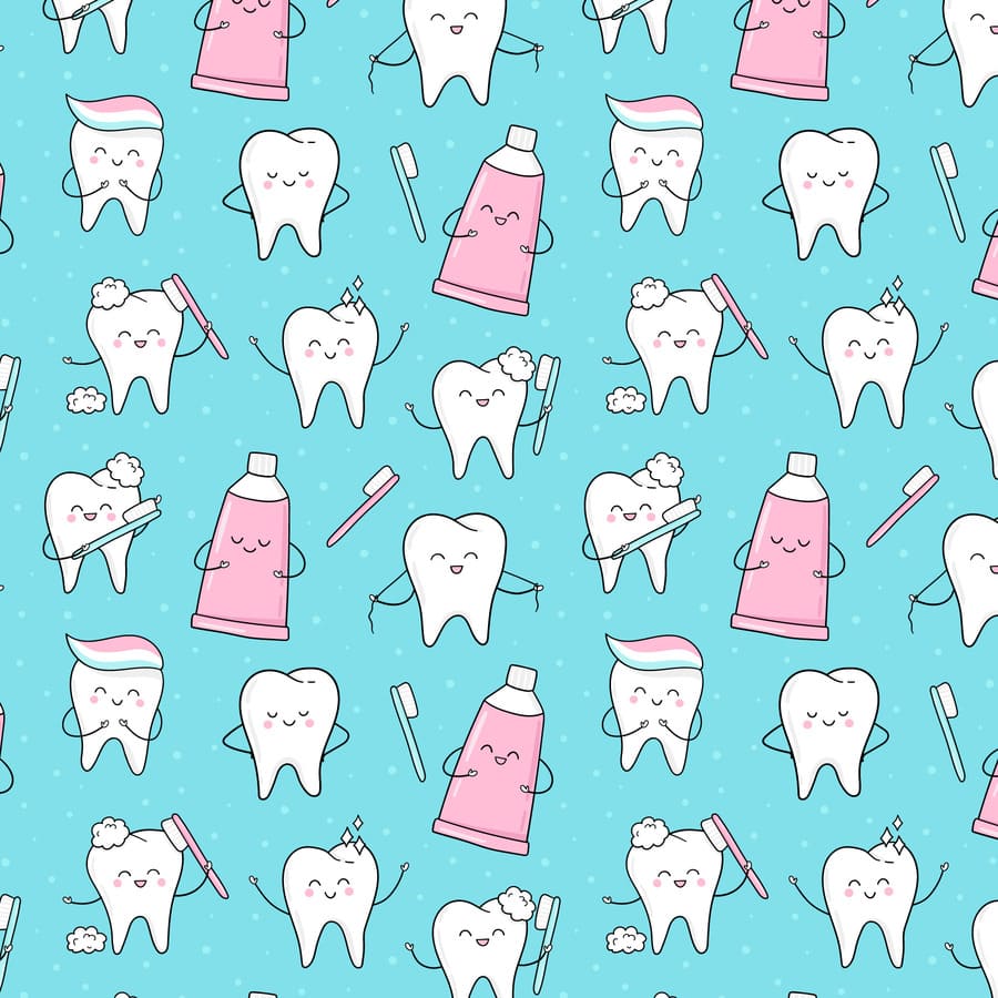 Odontología, molares sanos, felicidad bucal, pasta y cepillo dental