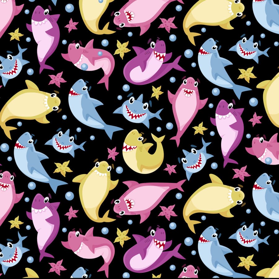 Pediatría, animales marinos, tiburones, estrella de mar