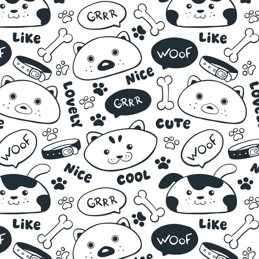 Veterinaria, siluetas, huesos, perro, nice, like, collar, huellas caninas