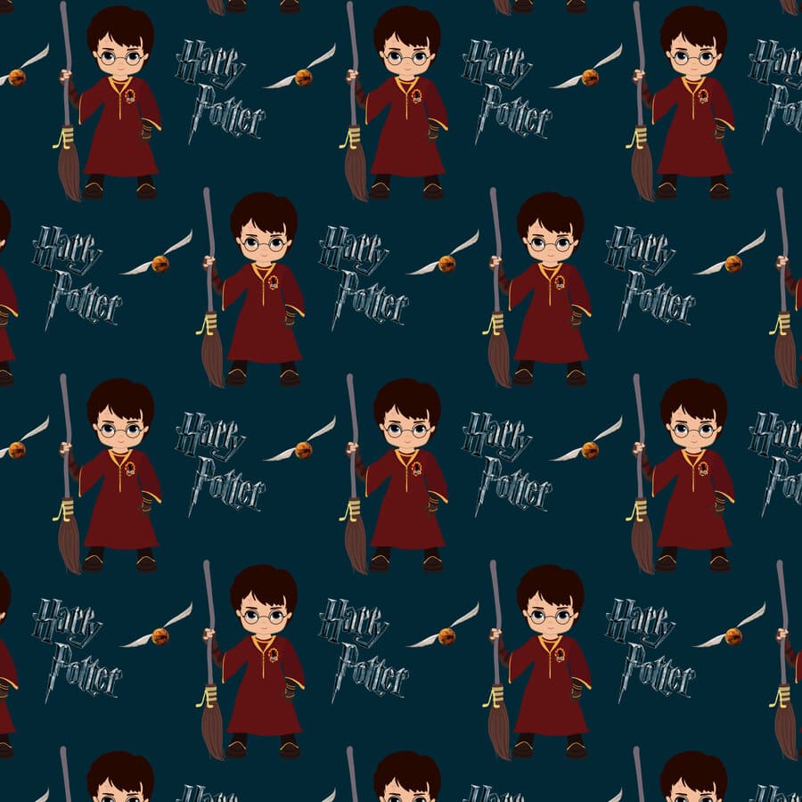 Harry Potter, personaje, animado, bata roja, varitas, escoba.