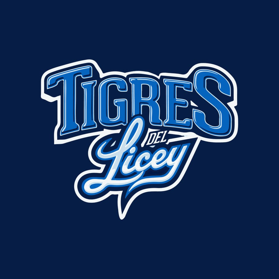 Beisbol dominicano, equipo de pelota, estampado, animal, Los Tigueres del Licey, Tigres, juego.