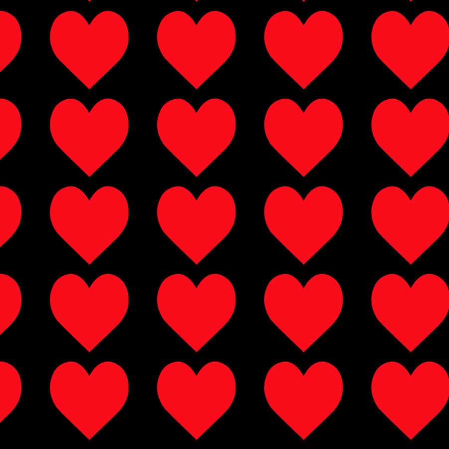 Corazones, rojos, siluetas, formas, amor.