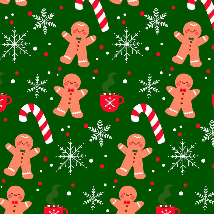 Navidad, copos de nieve, tasas calientes, bastones, felicidad.