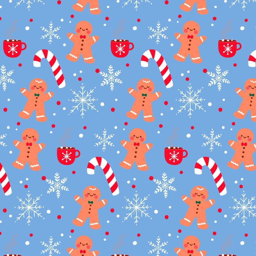 Navidad, copos de nieve, tasas calientes, bastones, felicidad.