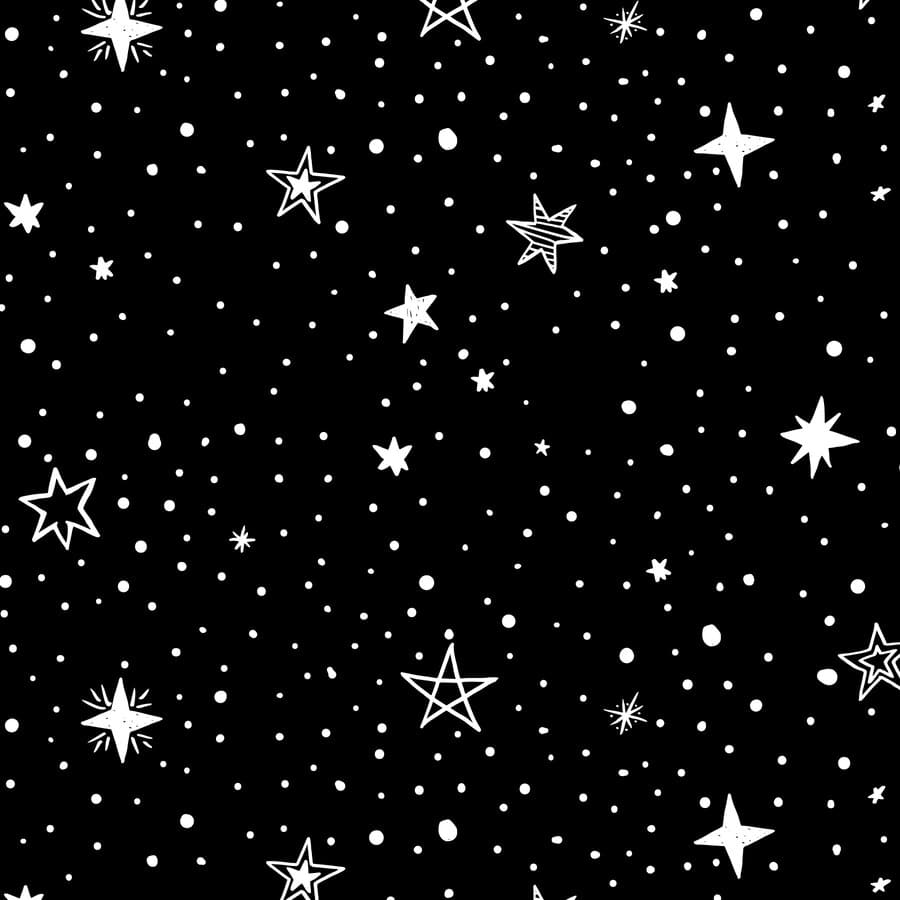 Estrellas, universo, siluetas, constelación.