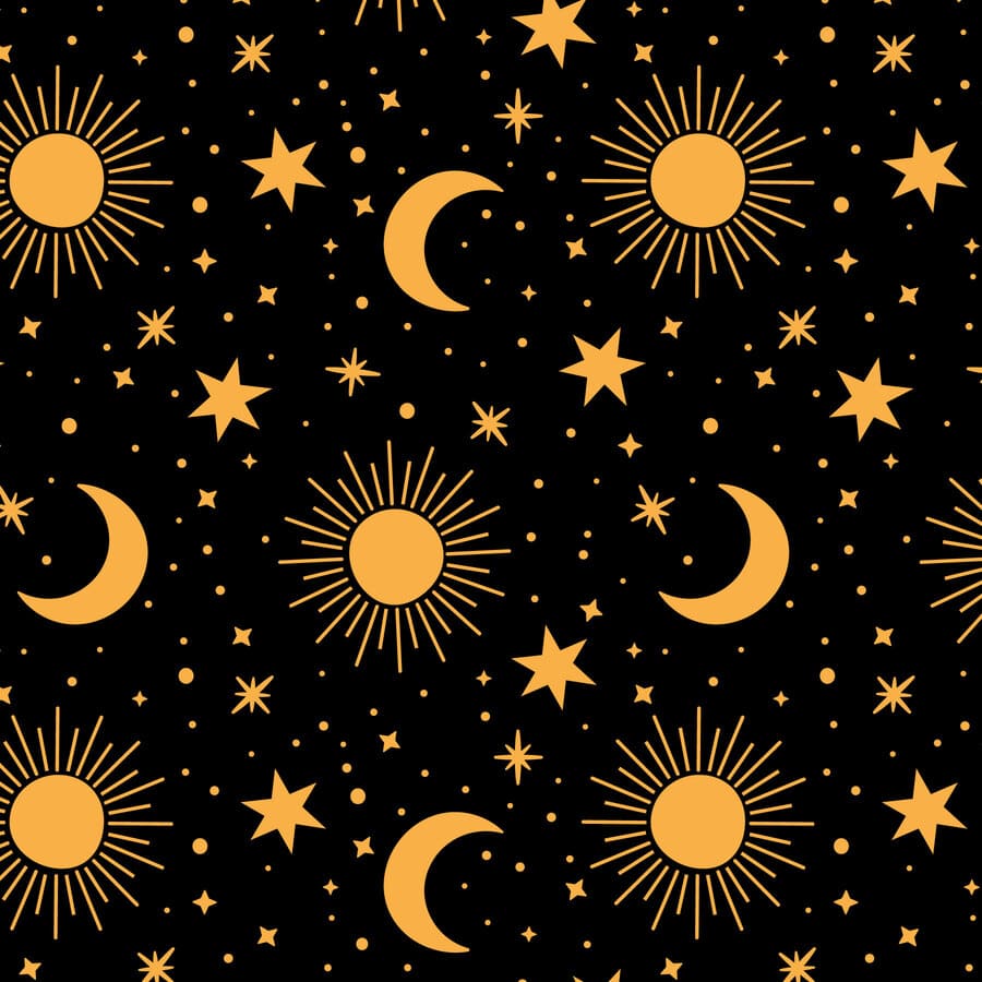 Estrellas, sol, luna, universo, constelaciones, rayos solares.