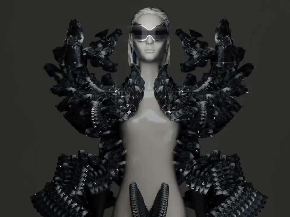 Cherry Colline fashion animation render thumbnail