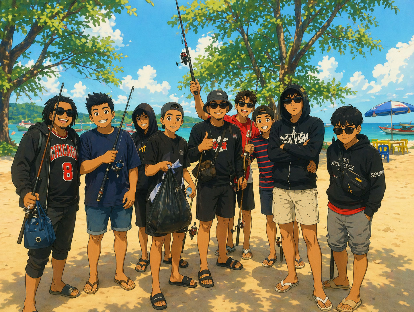 Pemancing di Laut