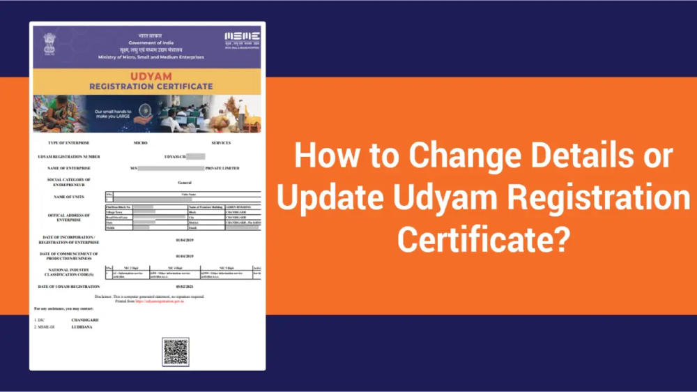 How to Change Address in Udyam Certificate