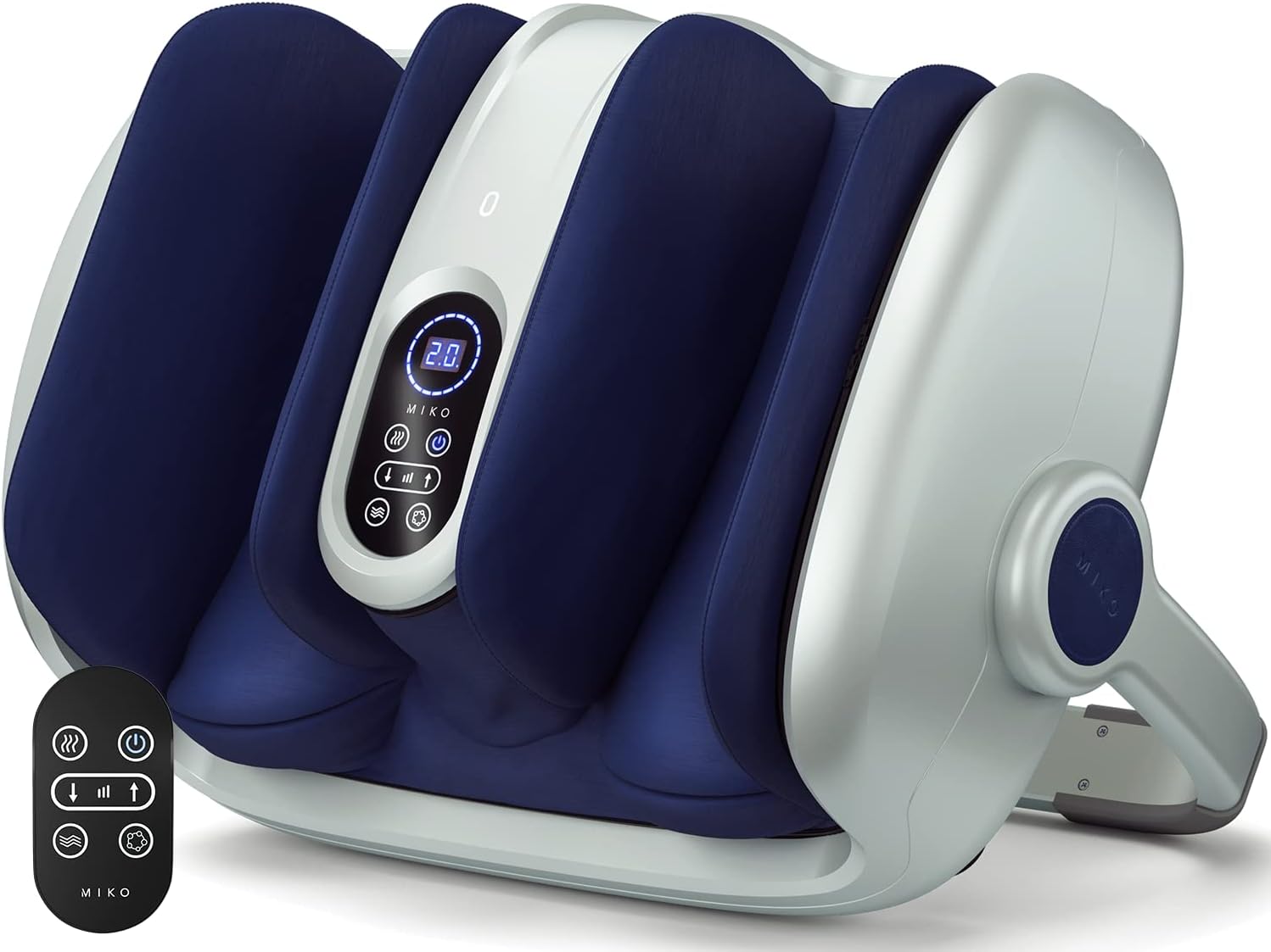 MIKO Shiatsu Foot Massager for Circulation & Pain Relief - Deep Tissue Kneading, Heat Therapy for Plantar Fasciitis, Neuropathy, Diabetics - Fits Up to Size 15 image
