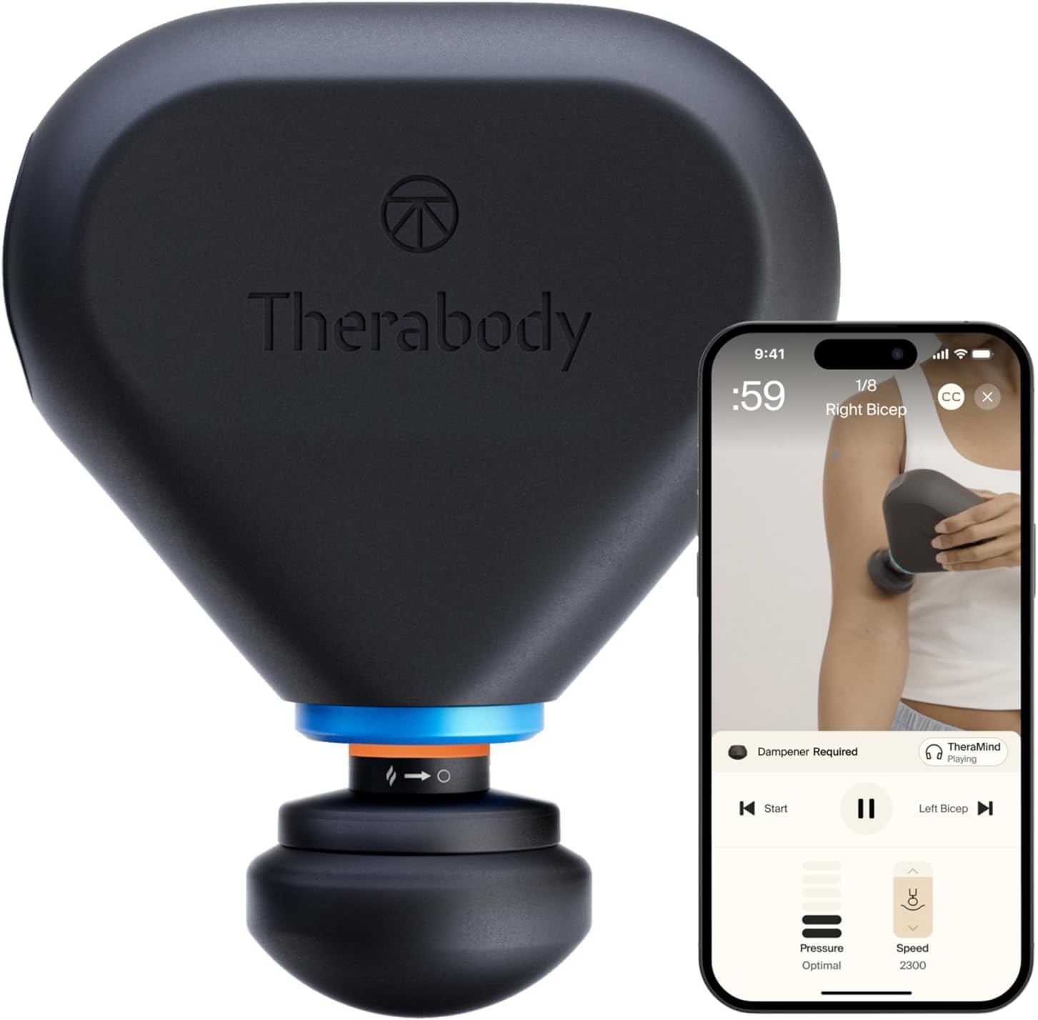TheraGun Mini Plus Massage Gun by Therabody - Portable Massage Enhanced with Heat – Travel Essential for Faster Recovery On The Go image