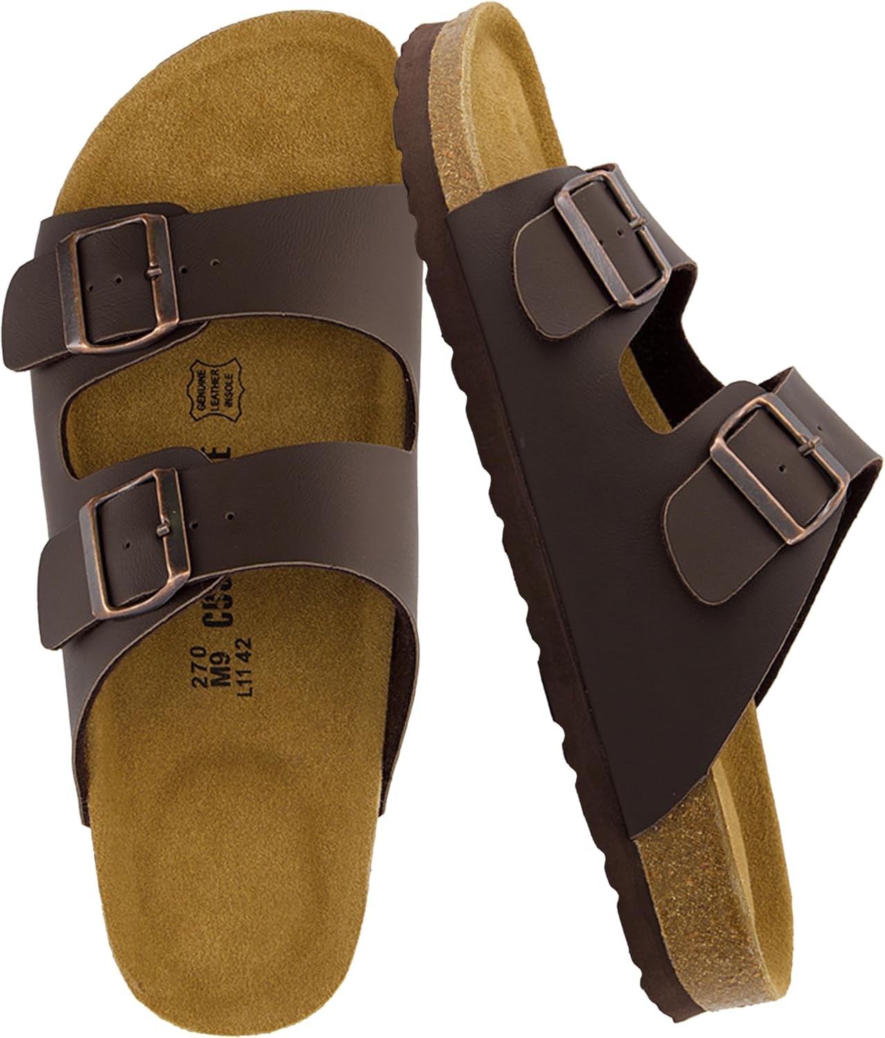 CUSHIONAIRE Lane-M Cork Sandals