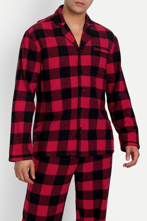 Snug Red PJ Set - Try our premium and comfortable Snug Red PJ Set,  available in various sizes for Men - Koaala