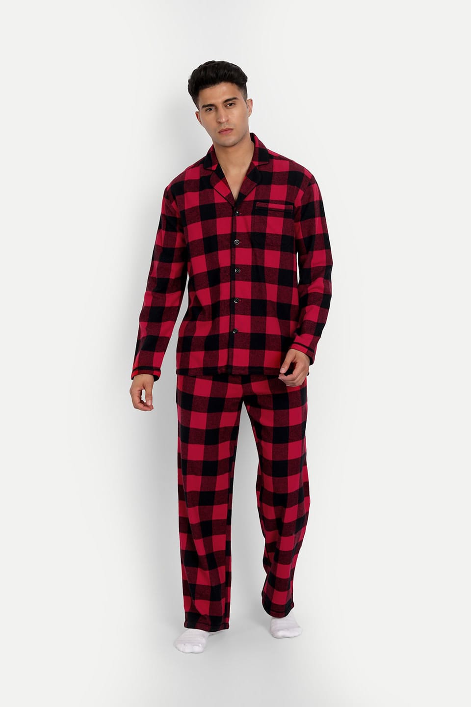 Snug Red PJ Set - Try our premium and comfortable Snug Red PJ Set,  available in various sizes for Men - Koaala