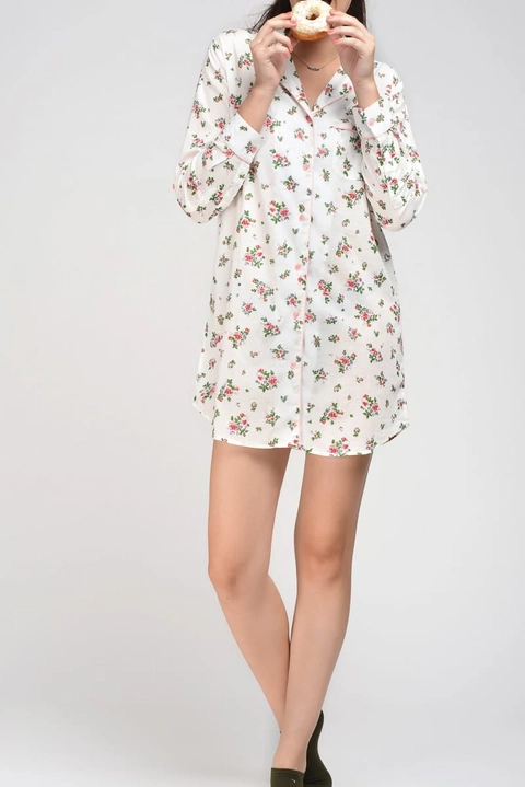 Shadow Floral Print Sleepshirt