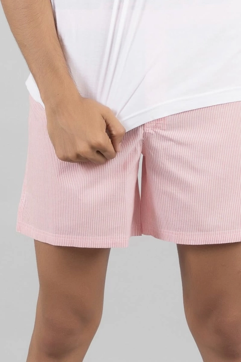 Peach Pin Stripes Boxer