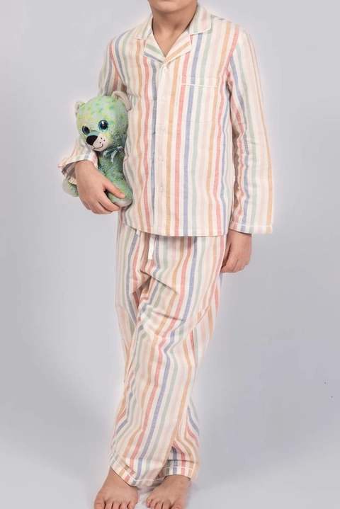 Rainbow Stripes PJ Set