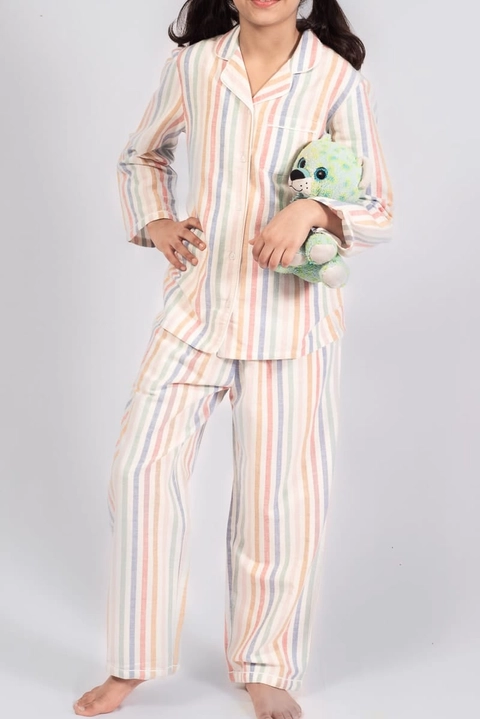 Rainbow Stripes PJ Set