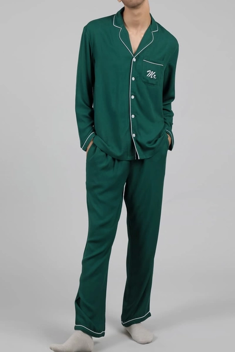 Annie Twill Ecology Green PJ Set