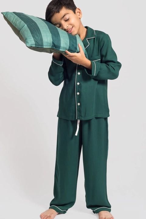 Annie Twill Ecology Green PJ Set