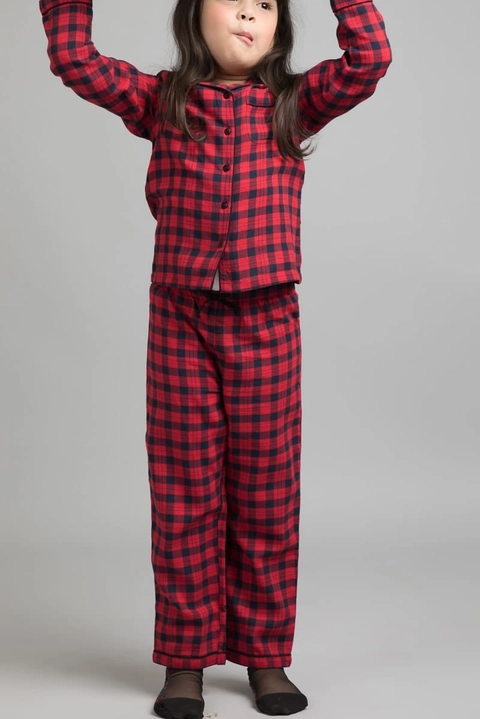 Red Check Flannel PJ Set
