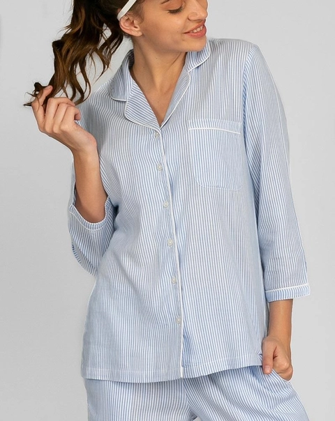 Oxford Stripe PJ Set