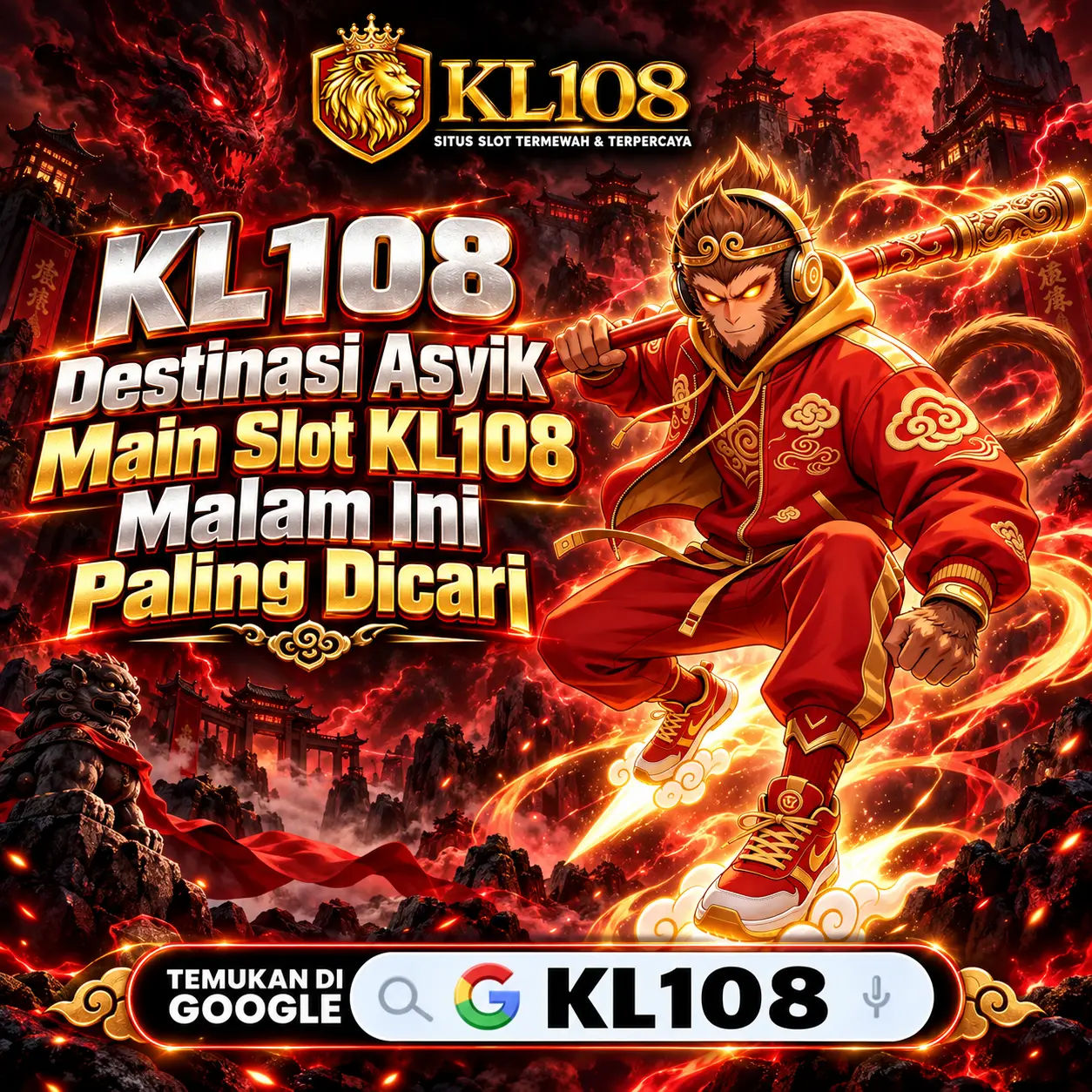 Banner KL108 destinasi main slot malam ini
