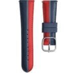 Red Blue Pinstripes Leather Universal WatchBand Kliipik Kuwait