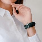 Teal Napa Leather Universal WatchBand KLIPPIK KUWAIT