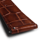 Brown Croco Leather Universal WatchBand Klippik Kuwait