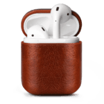 Brown Leather Airpods Case Cover | Klippik Kuwait