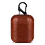 Brown Leather Airpods Case Cover | Klippik Kuwait