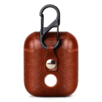 Brown Leather Airpods Case Cover | Klippik Kuwait