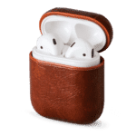 Brown Leather Airpods Case Cover | Klippik Kuwait