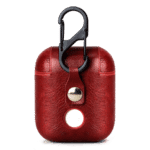 Red Leather Airpods Case Cover |Klippik Kuwait | Online