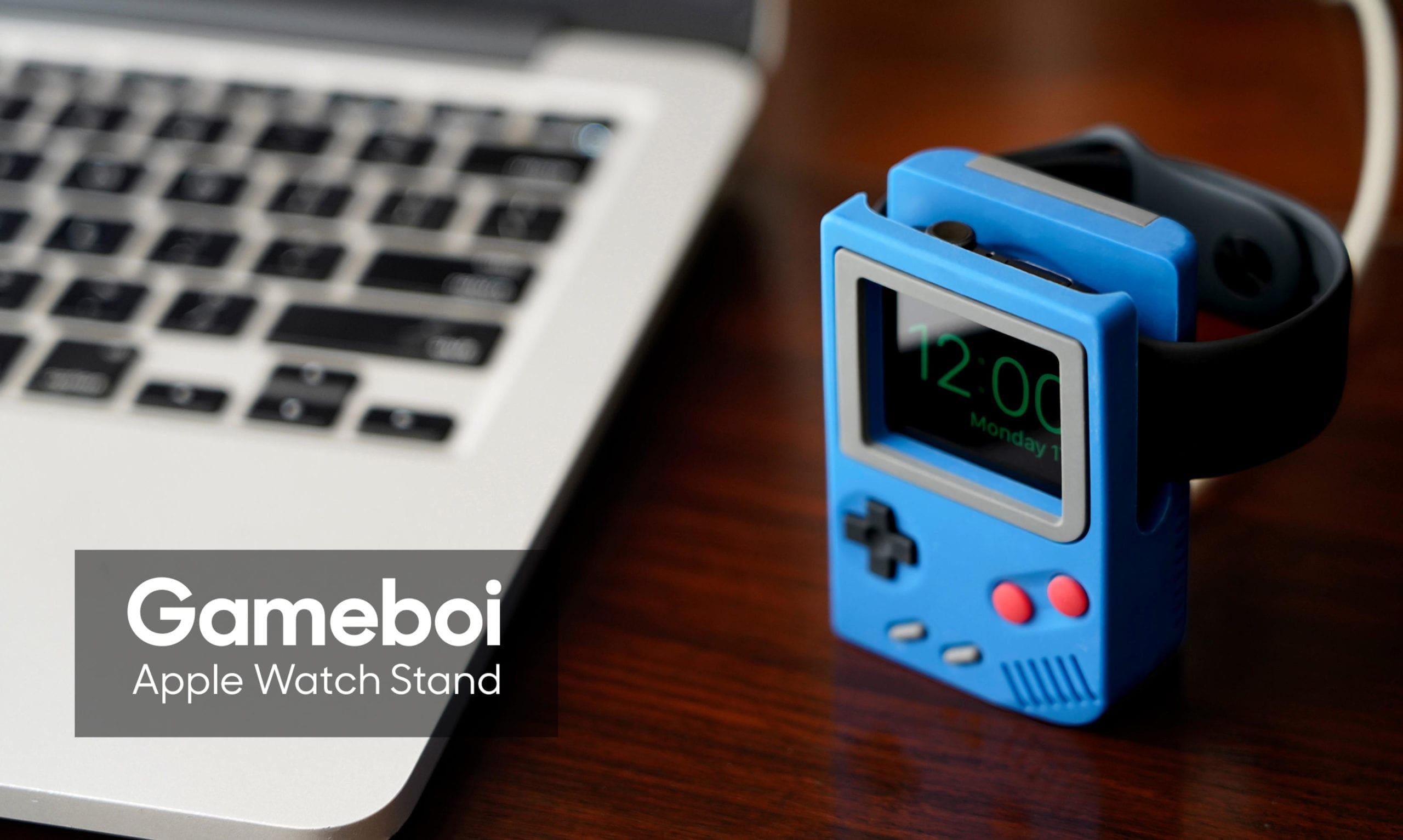 Gameboi - Apple Watch Stand (Blue) | Klippik Kuwait UAE Saudi | Online Shopping