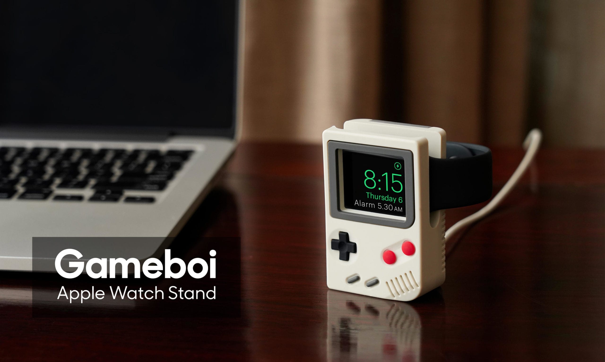 Gameboi - Apple Watch Stand (Off White) | Klippik Kuwait UAE Saudi