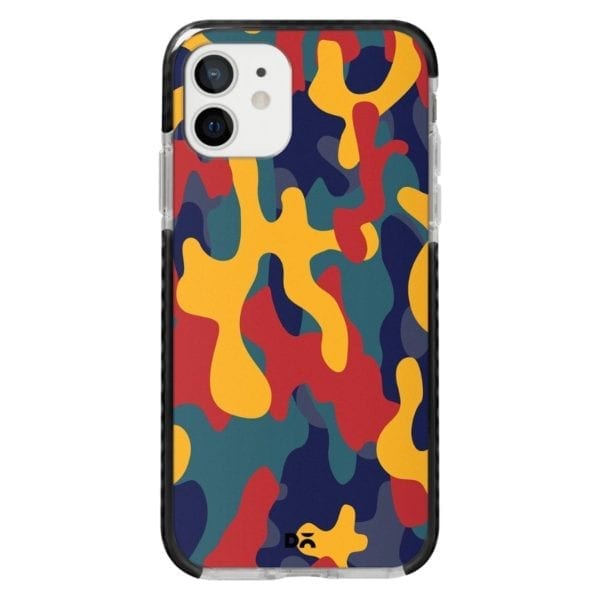 Color Block Camo Case Cover for Apple iPhone 12 Mini and Apple iPhone 12 with great design and shock proof | Klippik | Online Shopping | Kuwait UAE Saudi